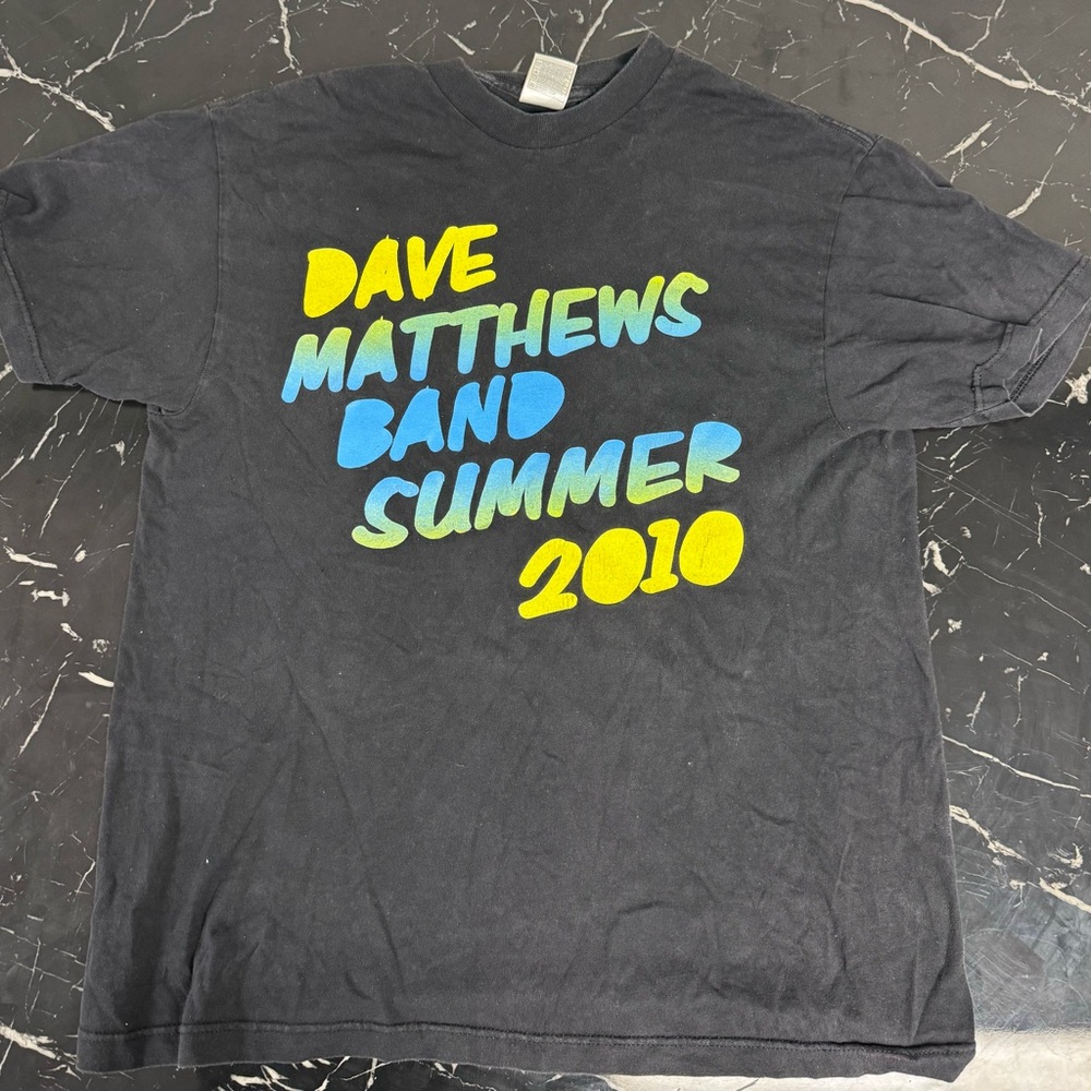 Dave Matthews Band 2010 Tour Black T-Shirt